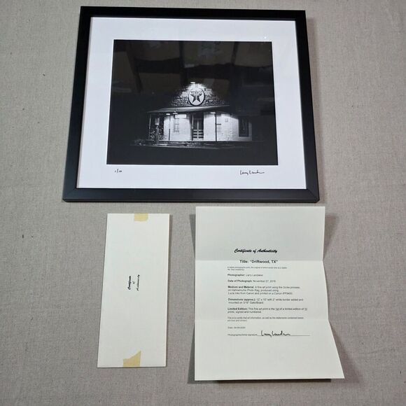 "DRIFTWOOD TX" Framed Photograph Print 1/10 By Larry Landaker With COA 1st Of 10 - Picture 1 of 10